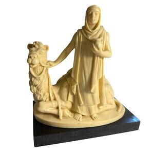 Vintage Gino Ruggeri Nativity Figurine Wise Man Balthasar Italian Sculpture
